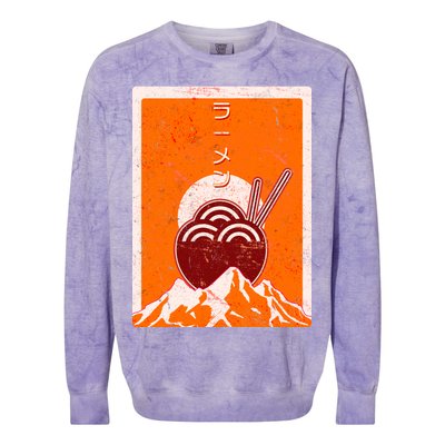 Vintage Japanese Ramen Bowl Colorblast Crewneck Sweatshirt