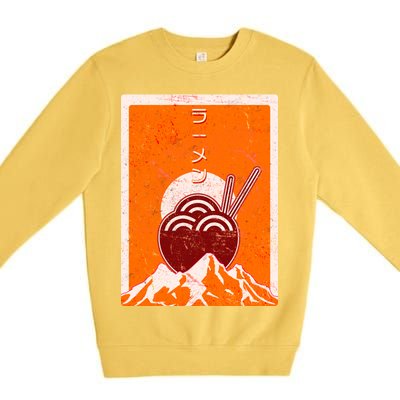 Vintage Japanese Ramen Bowl Premium Crewneck Sweatshirt