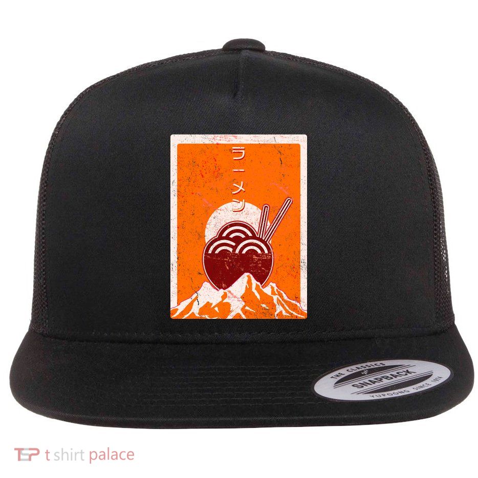 Vintage Japanese Ramen Bowl Flatbill Hat