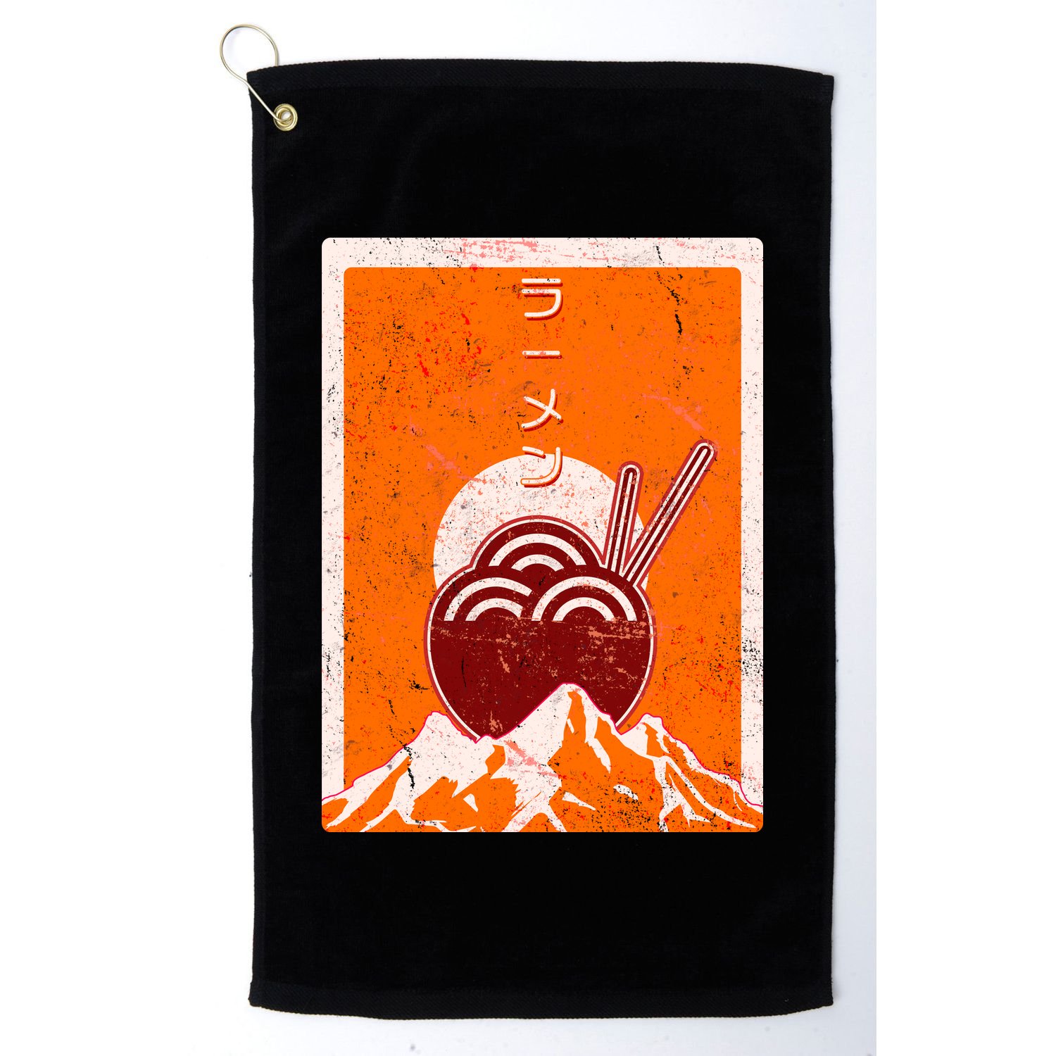 Vintage Japanese Ramen Bowl Golf Towel