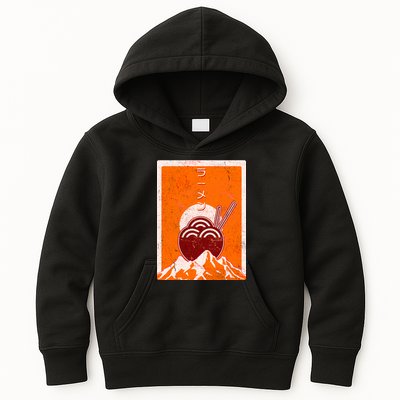 Vintage Japanese Ramen Bowl Kids Hoodie