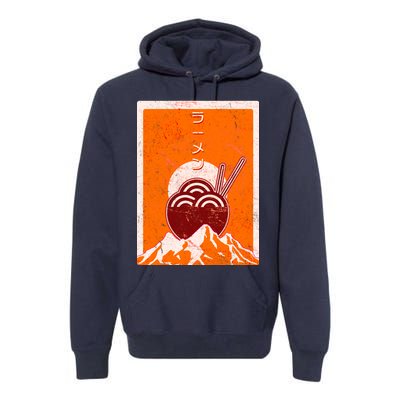 Vintage Japanese Ramen Bowl Premium Hoodie