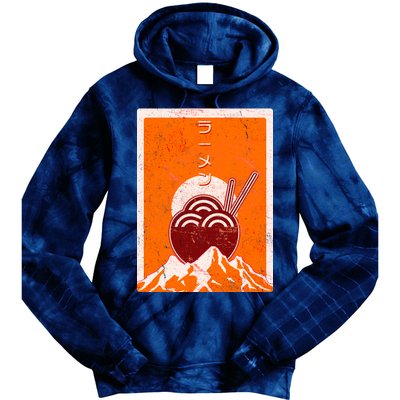 Vintage Japanese Ramen Bowl Tie Dye Hoodie