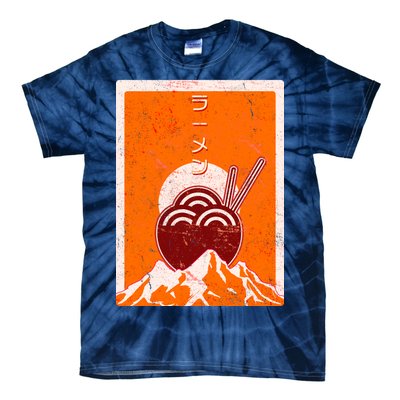 Vintage Japanese Ramen Bowl Tie-Dye T-Shirt