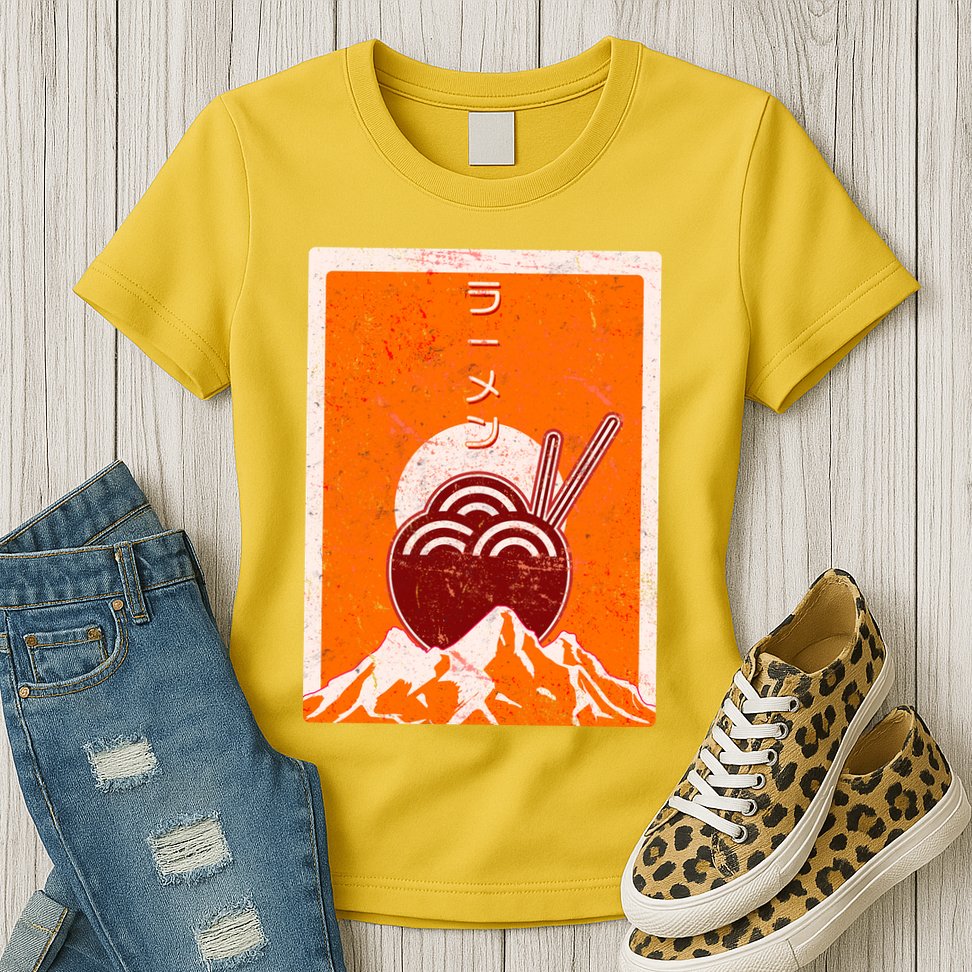 Vintage Japanese Ramen Bowl Womens T-Shirt