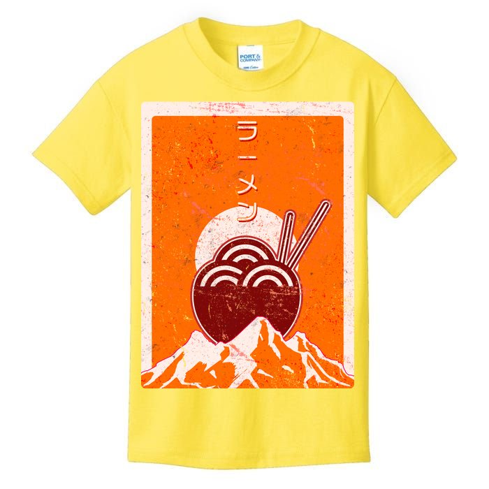 Vintage Japanese Ramen Bowl Kids T-Shirt