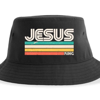 Vintage Jesus King Sustainable Bucket Hat