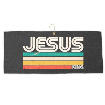 Vintage Jesus King Large Microfiber Waffle Golf Towel