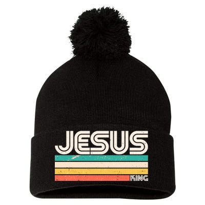 Vintage Jesus King Pom Pom 12in Knit Beanie