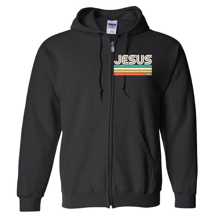 Vintage Jesus King Full Zip Hoodie