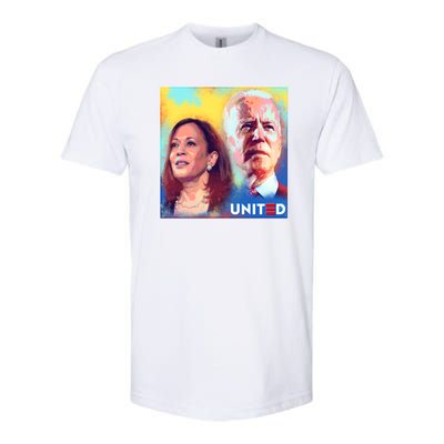 Vintage Joe Biden Kamala Harris United Poster Softstyle® CVC T-Shirt