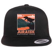Vintage Jurassic National Park Poster Flatbill Hat