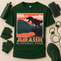 Vintage Jurassic National Park Poster Performance Shirt