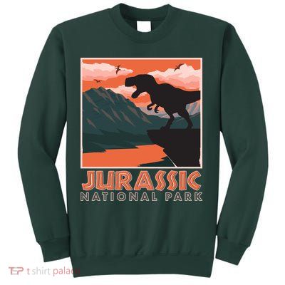 Vintage Jurassic National Park Poster Sweatshirt