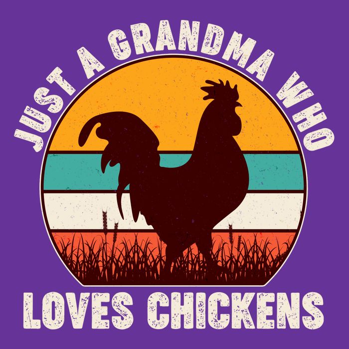 Vintage Just A Grandma Who Loves Chickens Button