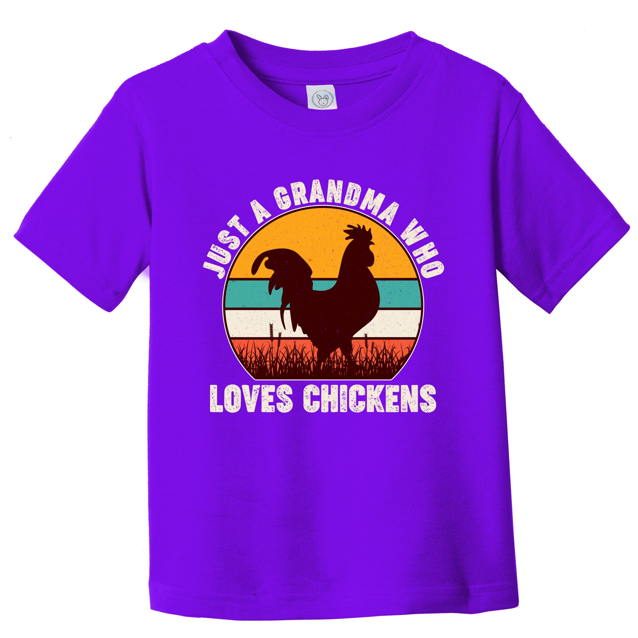 Vintage Just A Grandma Who Loves Chickens Toddler T-Shirt