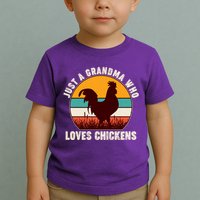 Vintage Just A Grandma Who Loves Chickens Toddler T-Shirt