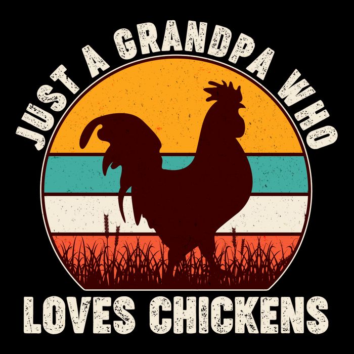 Vintage Just A Grandpa Who Loves Chickens Kids T-Shirt