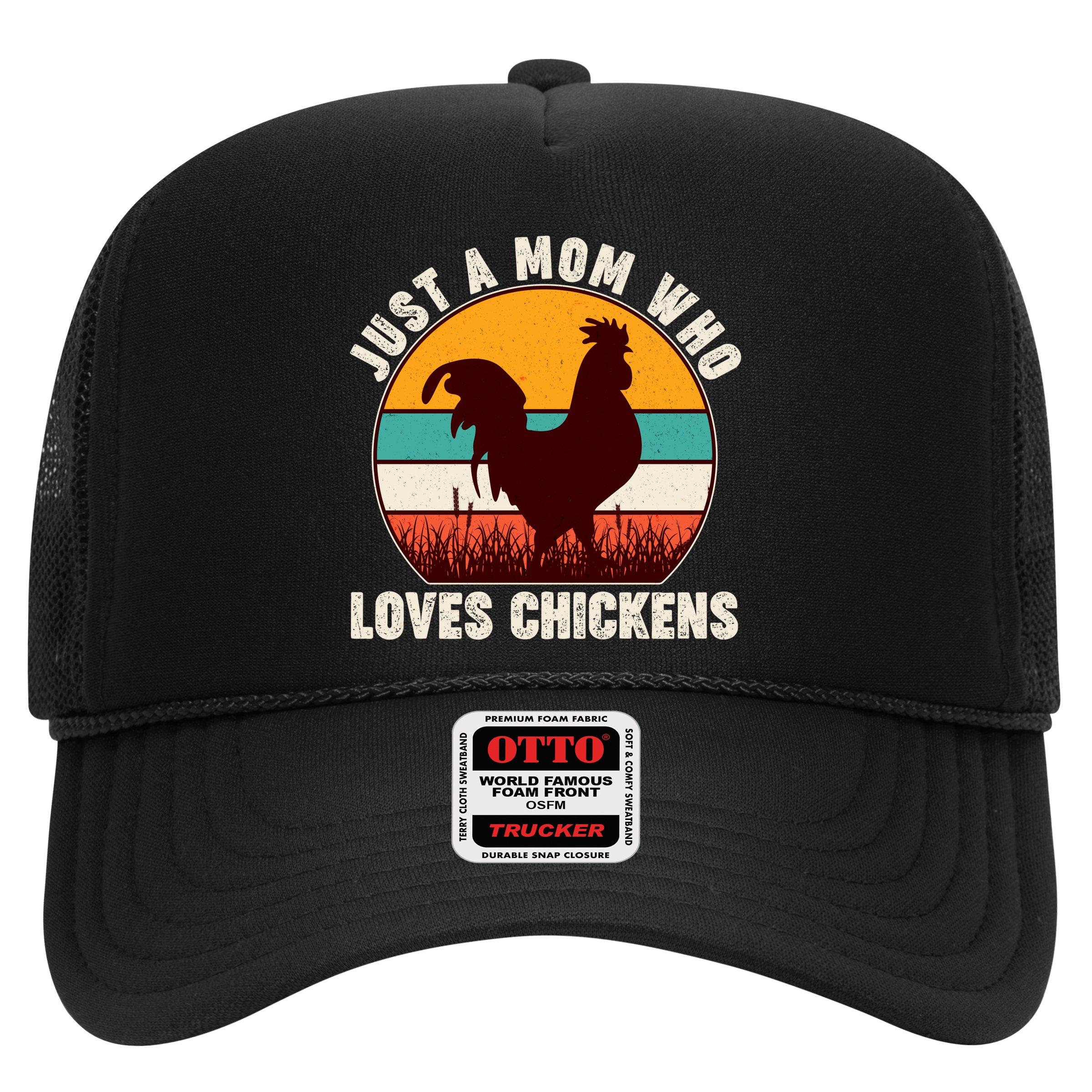 Vintage Just A Mom Who Loves Chickens Hat