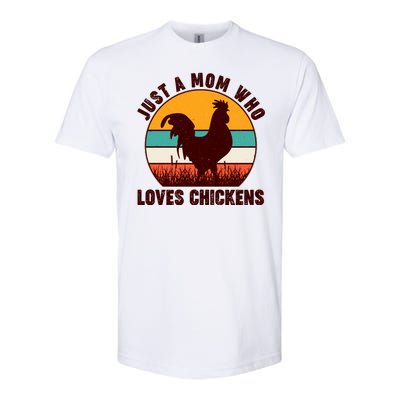 Vintage Just A Mom Who Loves Chickens Softstyle® CVC T-Shirt