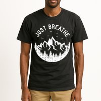 Vintage Just Breathe Nature Adventure Tall T-Shirt