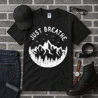 Vintage Just Breathe Nature Adventure Tall T-Shirt