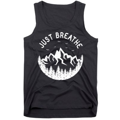 Vintage Just Breathe Nature Adventure Tank Top