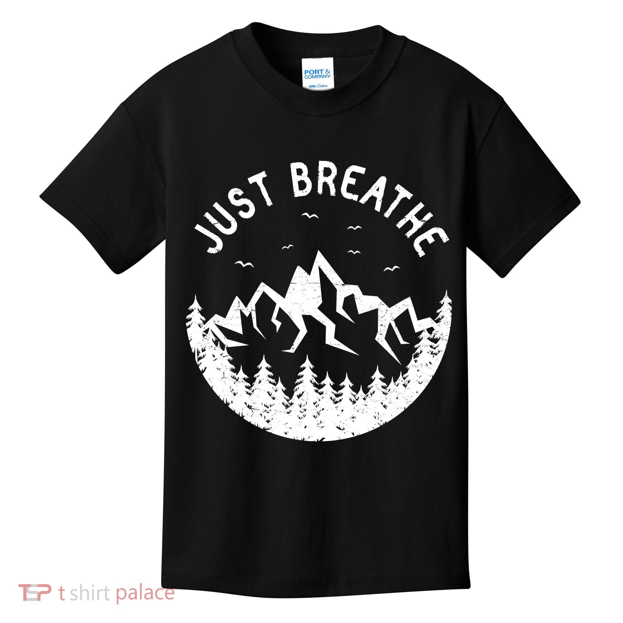 Vintage Just Breathe Nature Adventure Kids T-Shirt