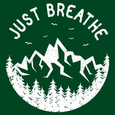 Vintage Just Breathe Nature Adventure T-Shirt