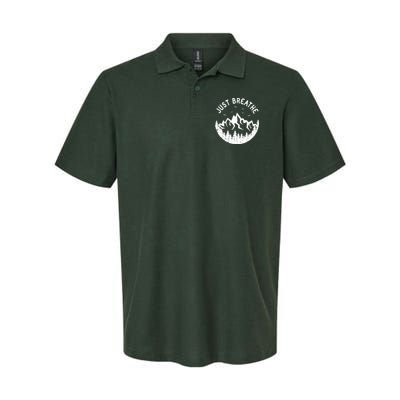 Vintage Just Breathe Nature Adventure Polo