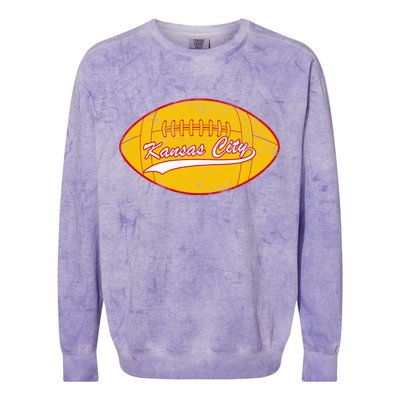 Vintage Kansas City FC Football Colorblast Crewneck Sweatshirt