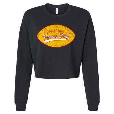 Vintage Kansas City FC Football Cropped Pullover Crew