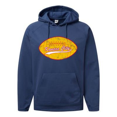 Vintage Kansas City FC Football Performance Fleece Hoodie