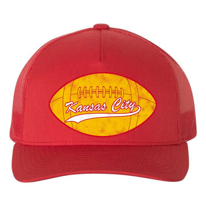 Vintage Kansas City FC Football Yupoong Adult 5-Panel Trucker Hat