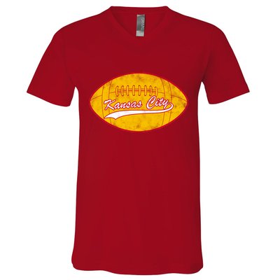 Vintage Kansas City FC Football V-Neck T-Shirt