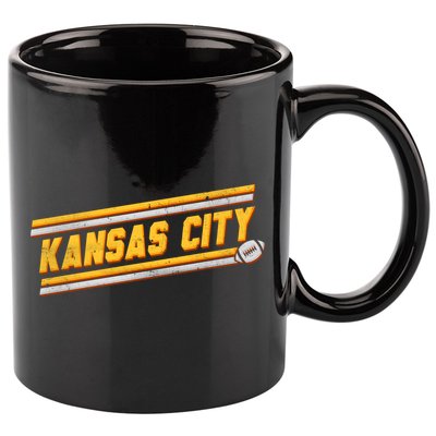 Vintage Kansas City Football 11oz C Handle Ceramic Mug