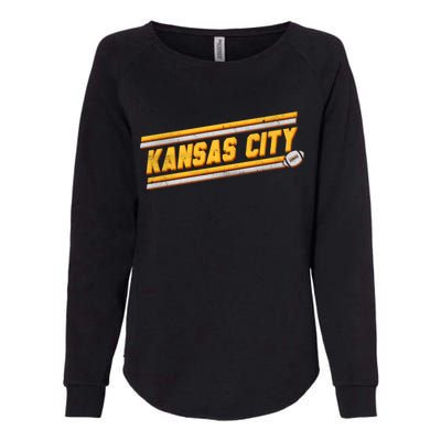 Vintage Kansas City Football Womens California Wash Sweatshirt