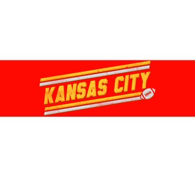 Vintage Kansas City Football Bumper Sticker