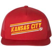 Vintage Kansas City Football Flat Bill Trucker Hat