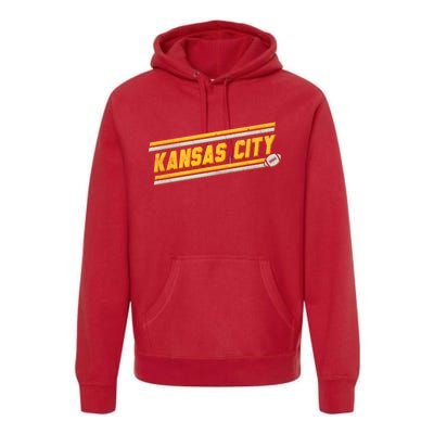 Vintage Kansas City Football Premium Hoodie