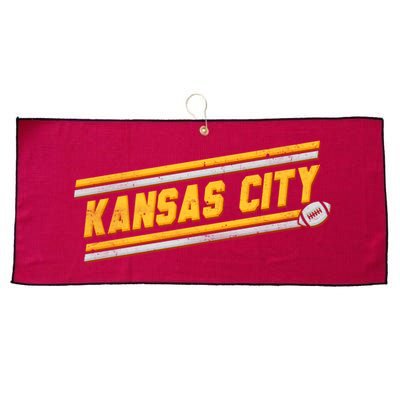 Vintage Kansas City Football Large Microfiber Waffle Golf Towel