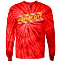 Vintage Kansas City Football Tie-Dye Long Sleeve Shirt