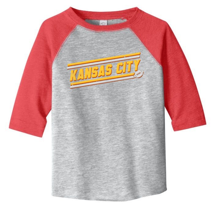 Vintage Kansas City Football Toddler Fine Jersey T-Shirt