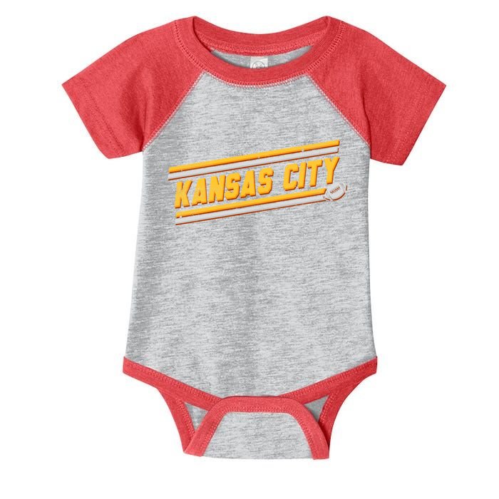 Vintage Kansas City Football Infant Baby Jersey Bodysuit