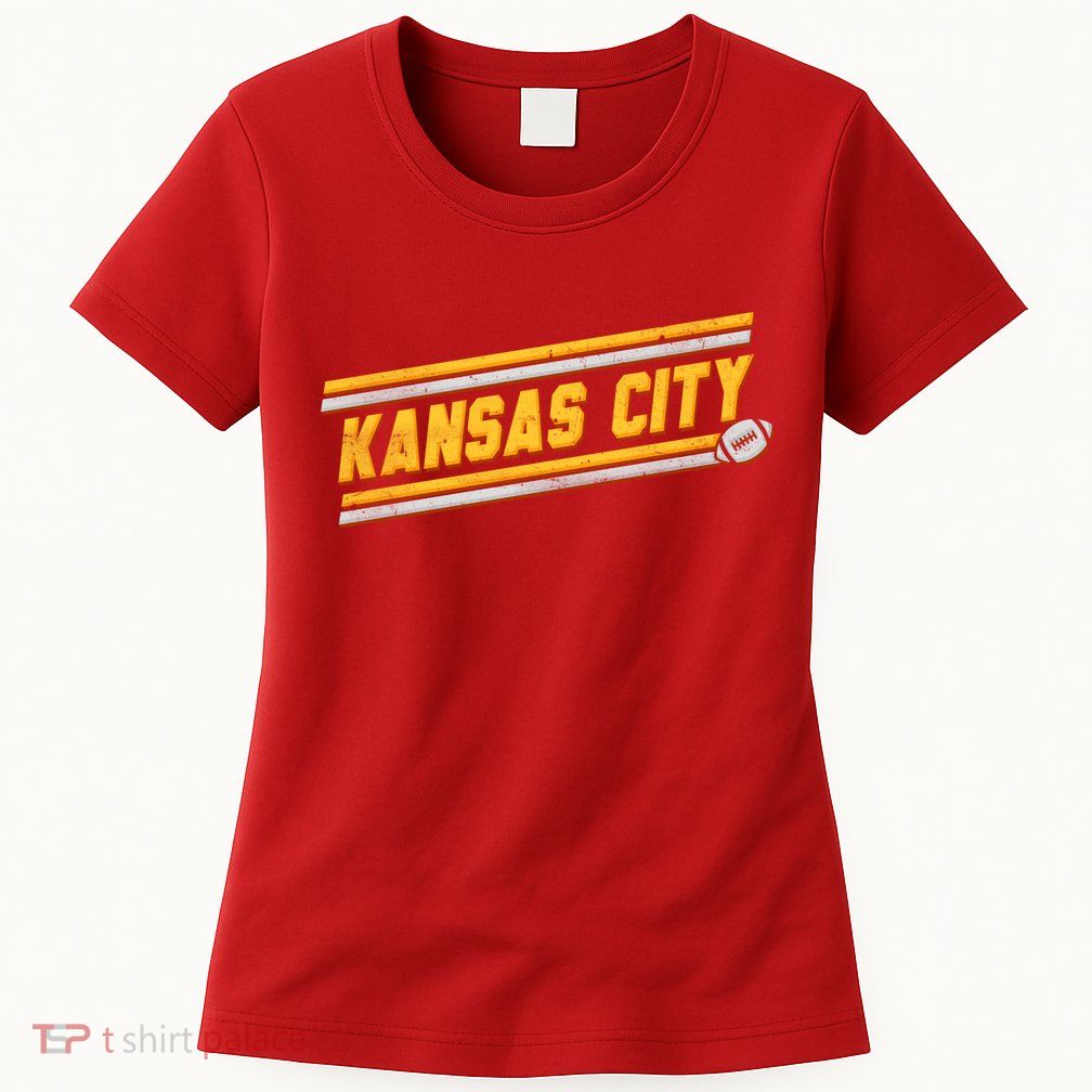 Vintage Kansas City Football Womens T-Shirt