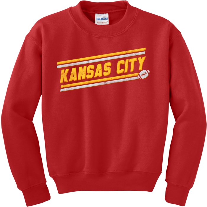 Vintage Kansas City Football Kids Sweatshirt