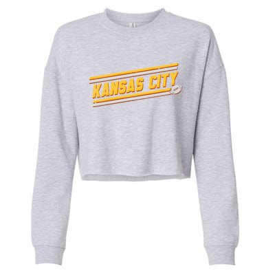 Vintage Kansas City Football Cropped Pullover Crew