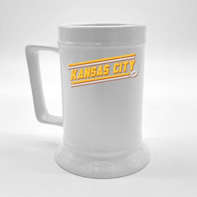 Vintage Kansas City Football Beer Stein