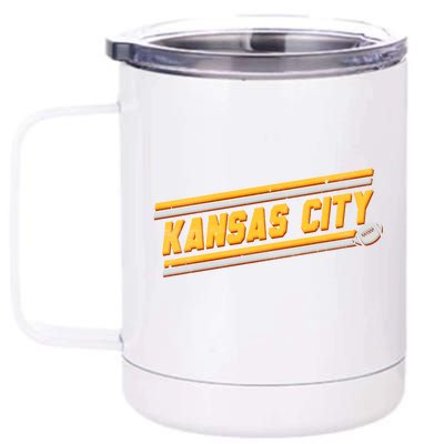 Vintage Kansas City Football 12 oz Stainless Steel Tumbler Cup