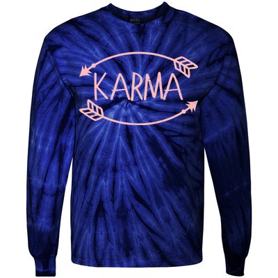 Vintage Karma Arrows Tie-Dye Long Sleeve Shirt